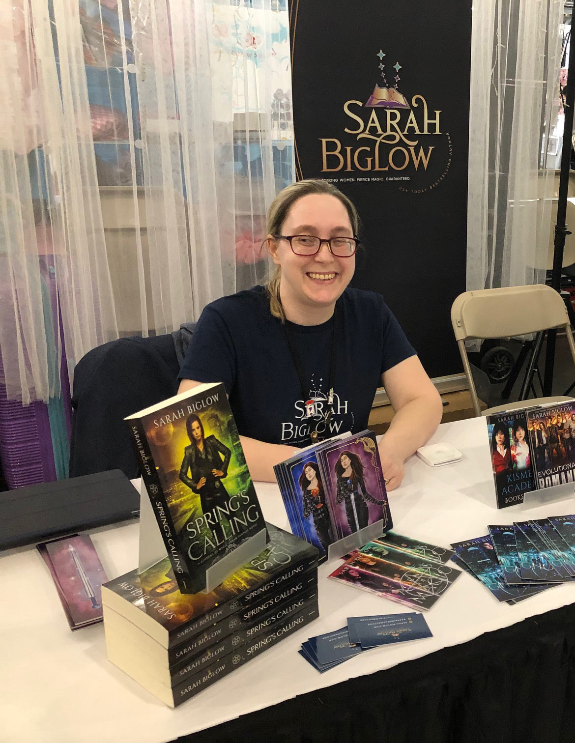 Photo of Author Sarah Biglow taken at Fan Expo Boston 2023