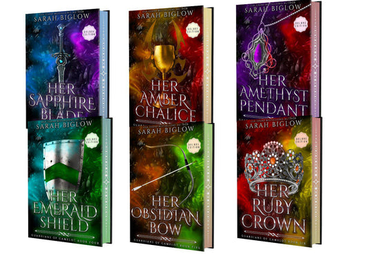 Guardians of Camelot deluxe edition hardcovers books 1-6 by Sarah Biglow