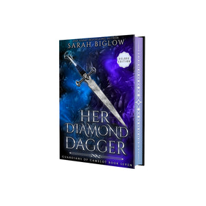 Her Diamond Dagger - Guardians of Camelot book 7 hardcover with foiled dust jacket and colorful printed edges