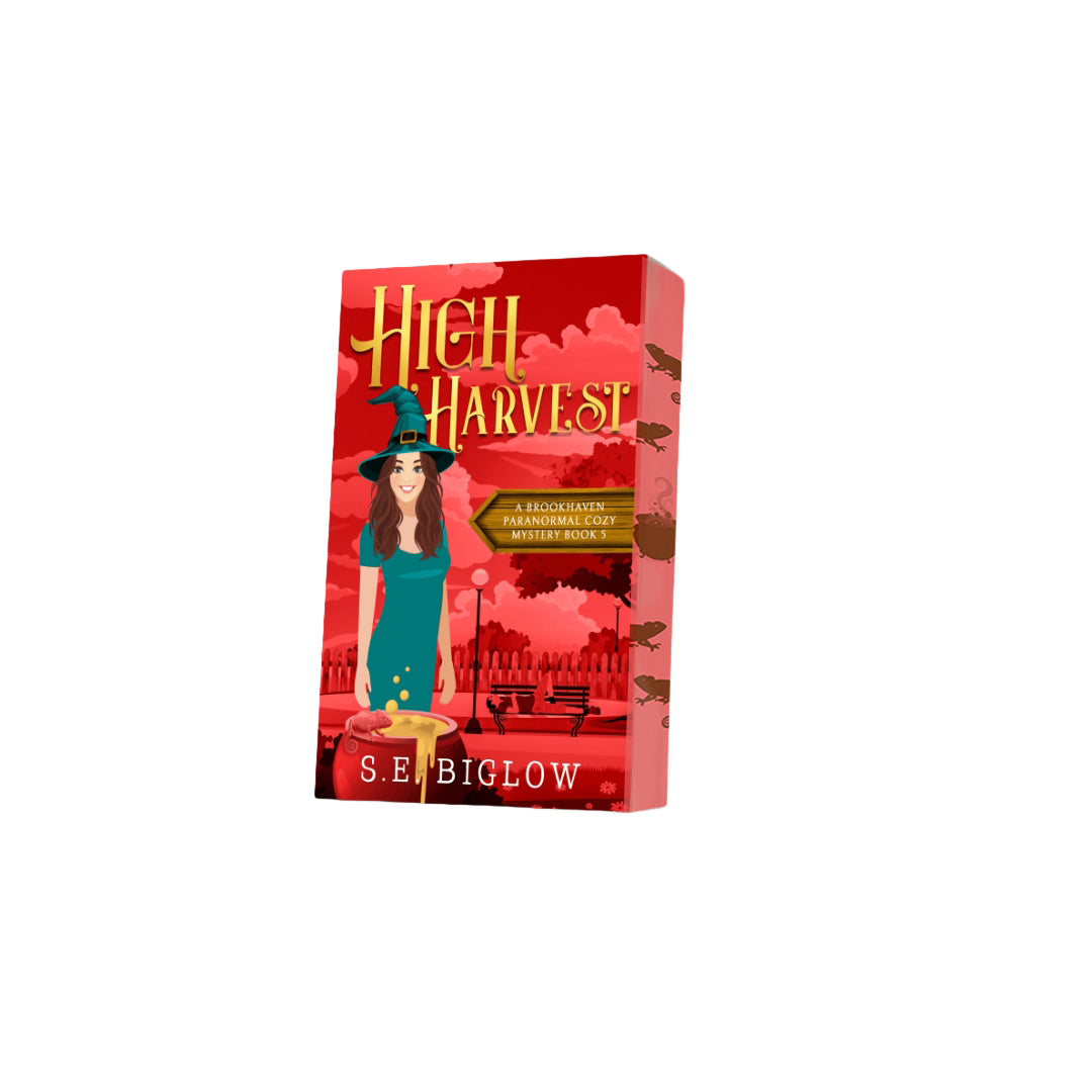 Paperback of High Harvest with decorative edges by S.E. Biglow on white background