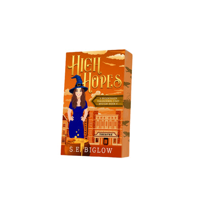Paperback of High Hopes with decorative edges by S.E. Biglow on white background