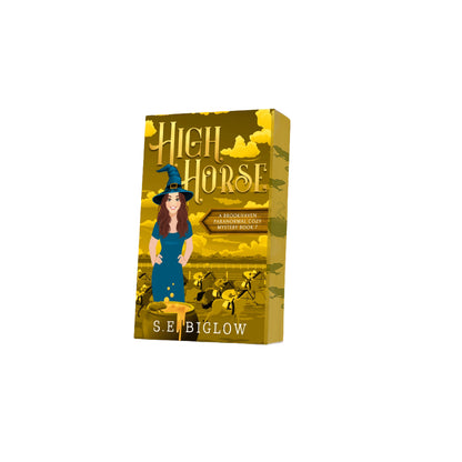 Paperback of High Horse with decorative edges by S.E. Biglow on white background