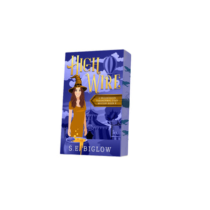 Paperback of High Wire with decorative edges by S.E. Biglow on white background